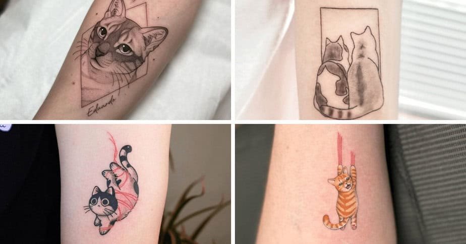 40 Purrfect Cat Tattoo Ideas That’ll Make You Melt — #28 Is Pure Genius!