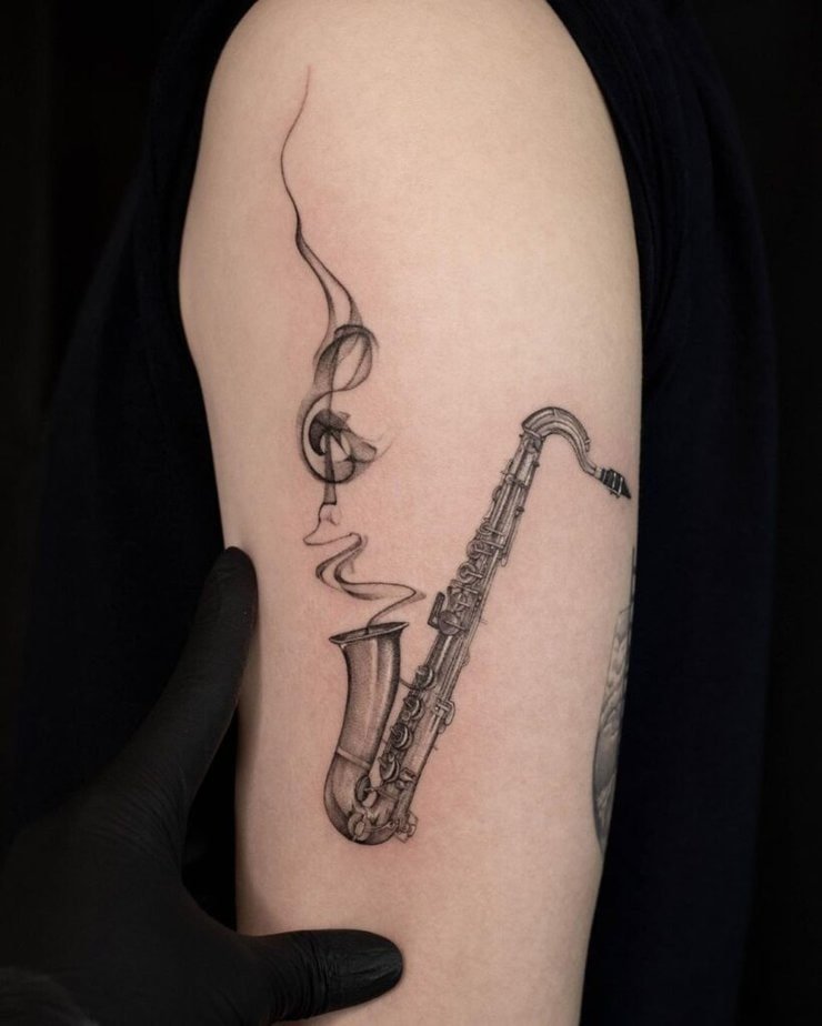 27 Jaw-Dropping Saxophone Tattoo Ideas Every Music Lover Will Obsess Over